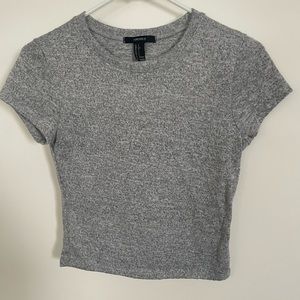 Grey crop top